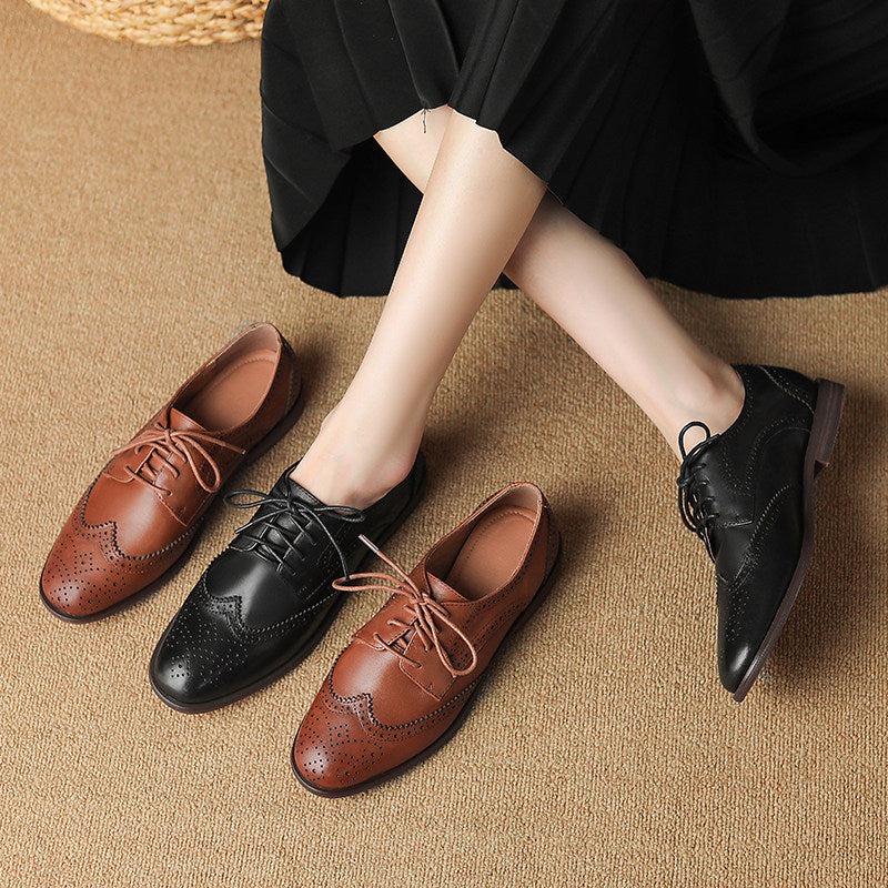 Classic British Lace-Up Shoes by Greta 
