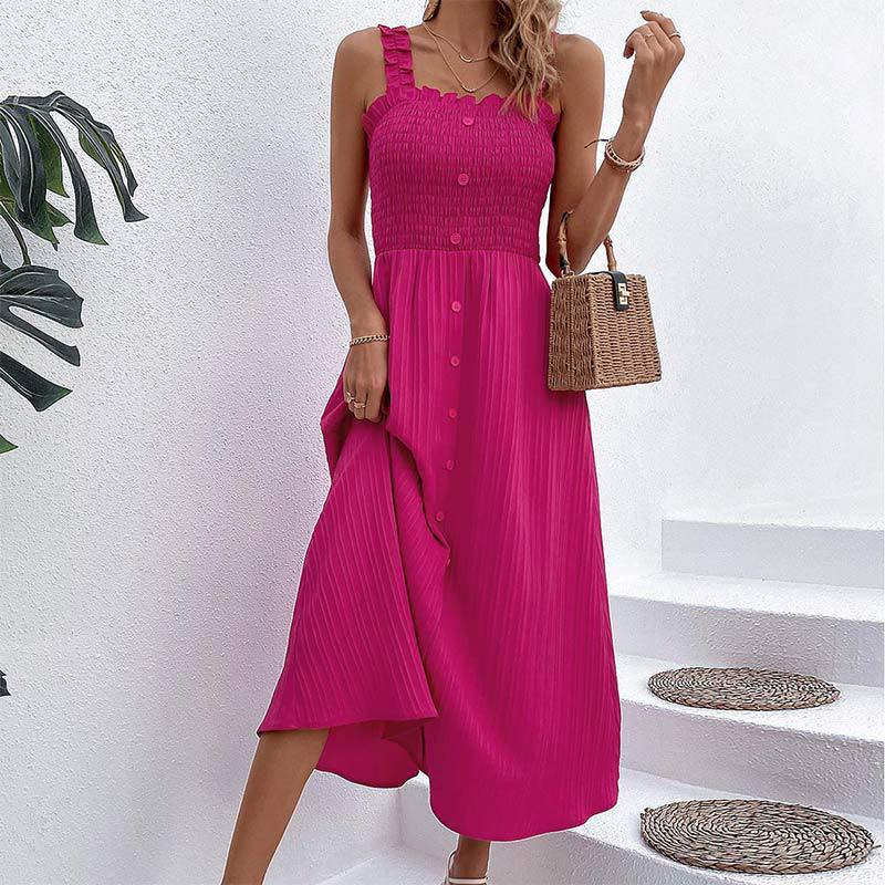 Chic Rose High Waist Dress by Greta 