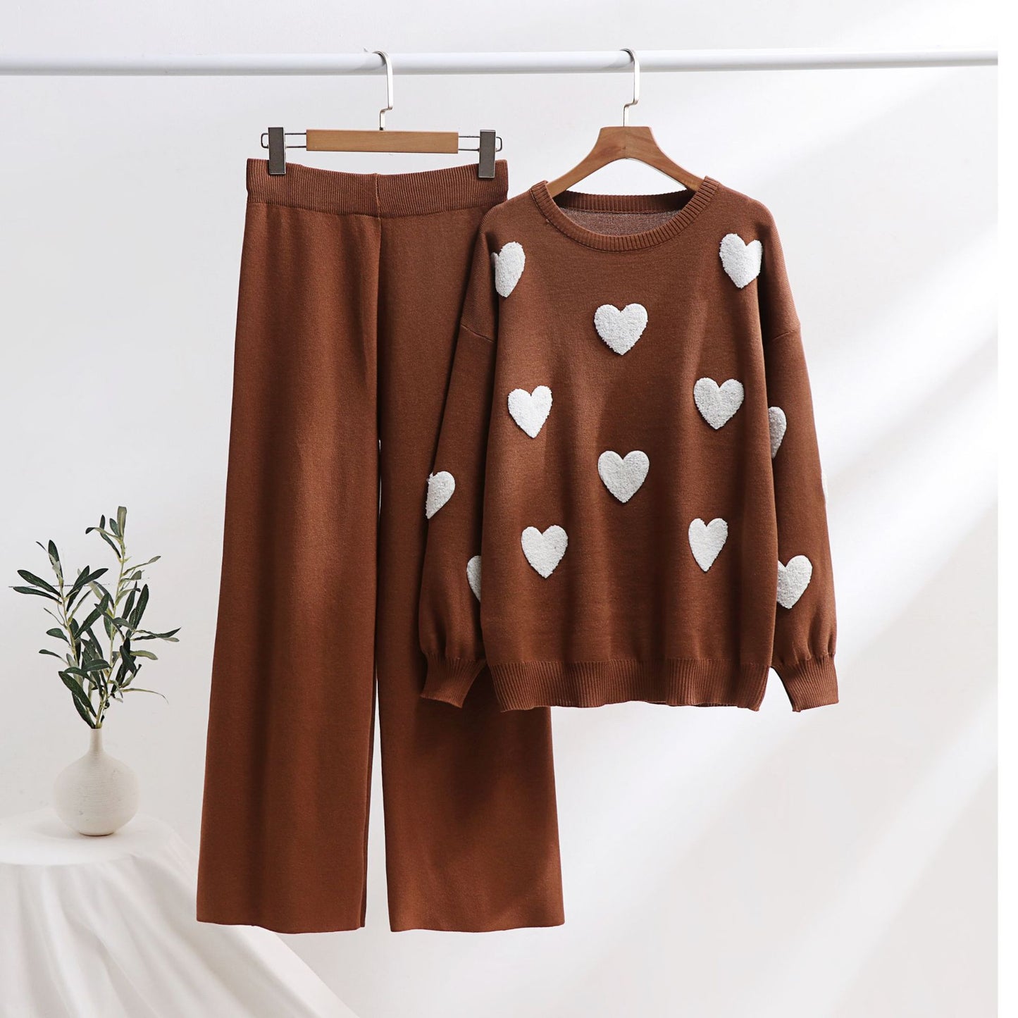 Chic Heart Knit Set by Greta 