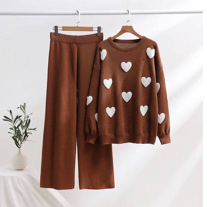 Chic Heart Knit Set by Greta 