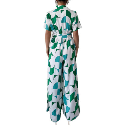 Chic Green Greta  Wide Leg Jumpsuit