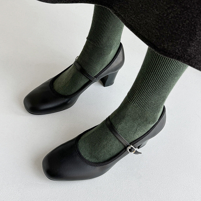 Retro Mary Jane Heels by Greta 