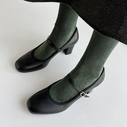 Retro Mary Jane Heels by Greta 