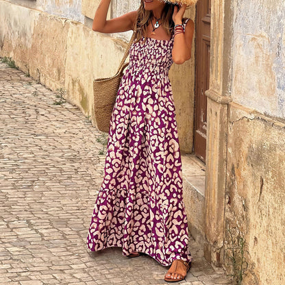 Elegant Floral Strap Dress by Greta 