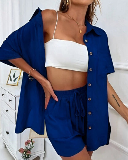 Chic Greta  Shirt & Shorts Set
