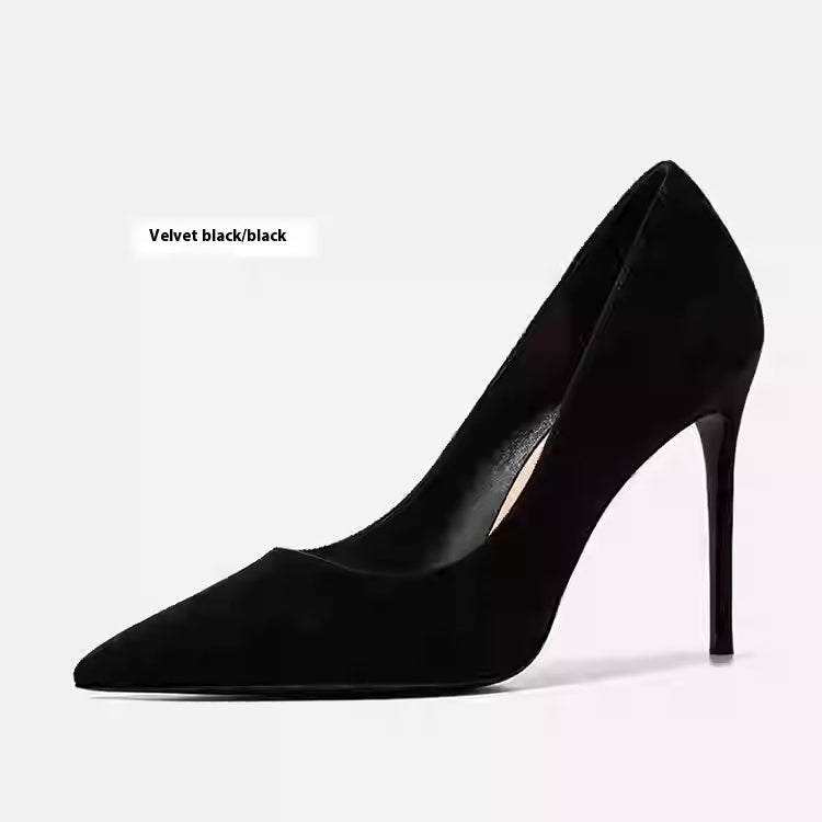 Elegant Greta  Leather Stiletto Heels