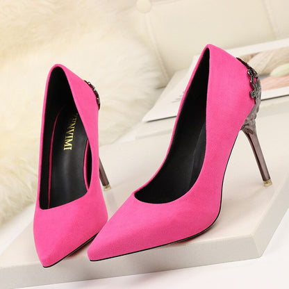 Elegant Suede High Heels by Greta 