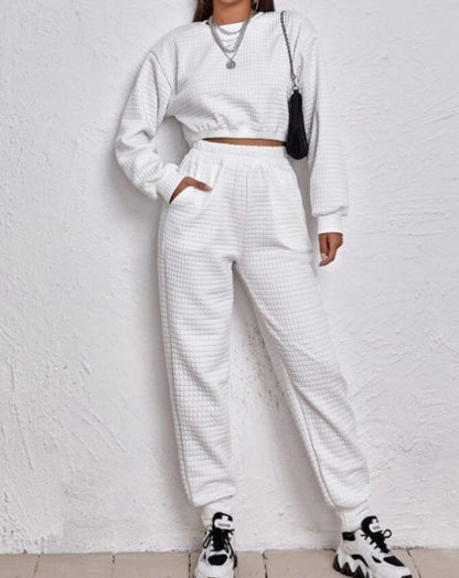 Textured Cozy Greta  Women’s Lounge Set