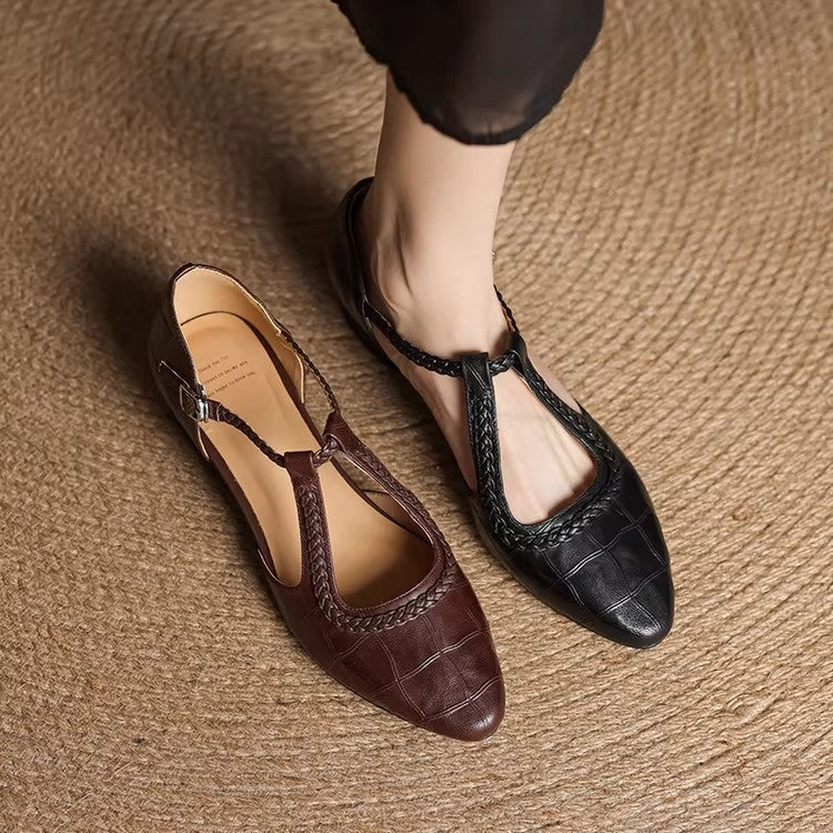 Retro Mary Jane Chunky Heels by Greta 