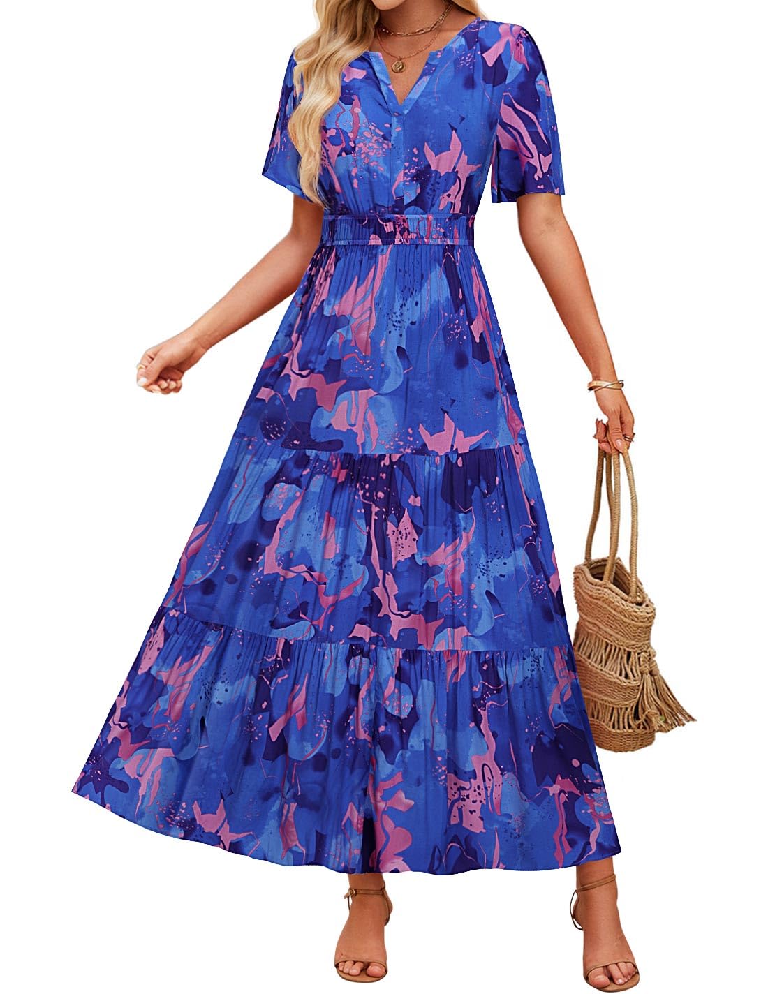 Floral Maxi Dress Greta  Summer Comfort