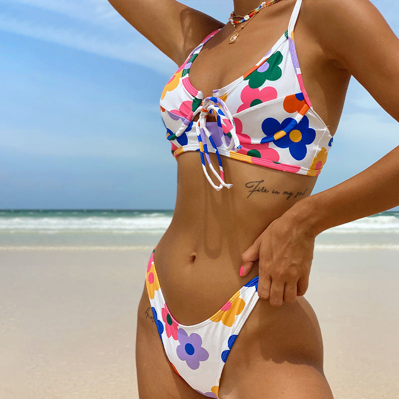 Floral Backless Bikini by Greta 