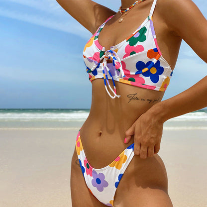Floral Backless Bikini by Greta 