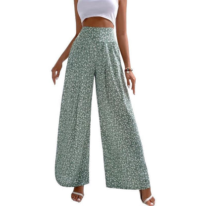 Floral Wide Leg Greta  Casual Pants