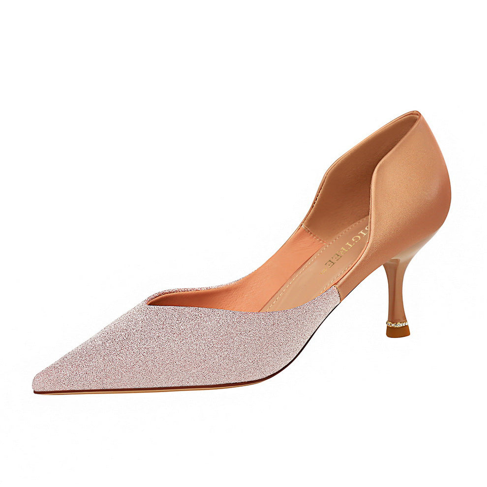 Elegant Color Block Heels by Greta 