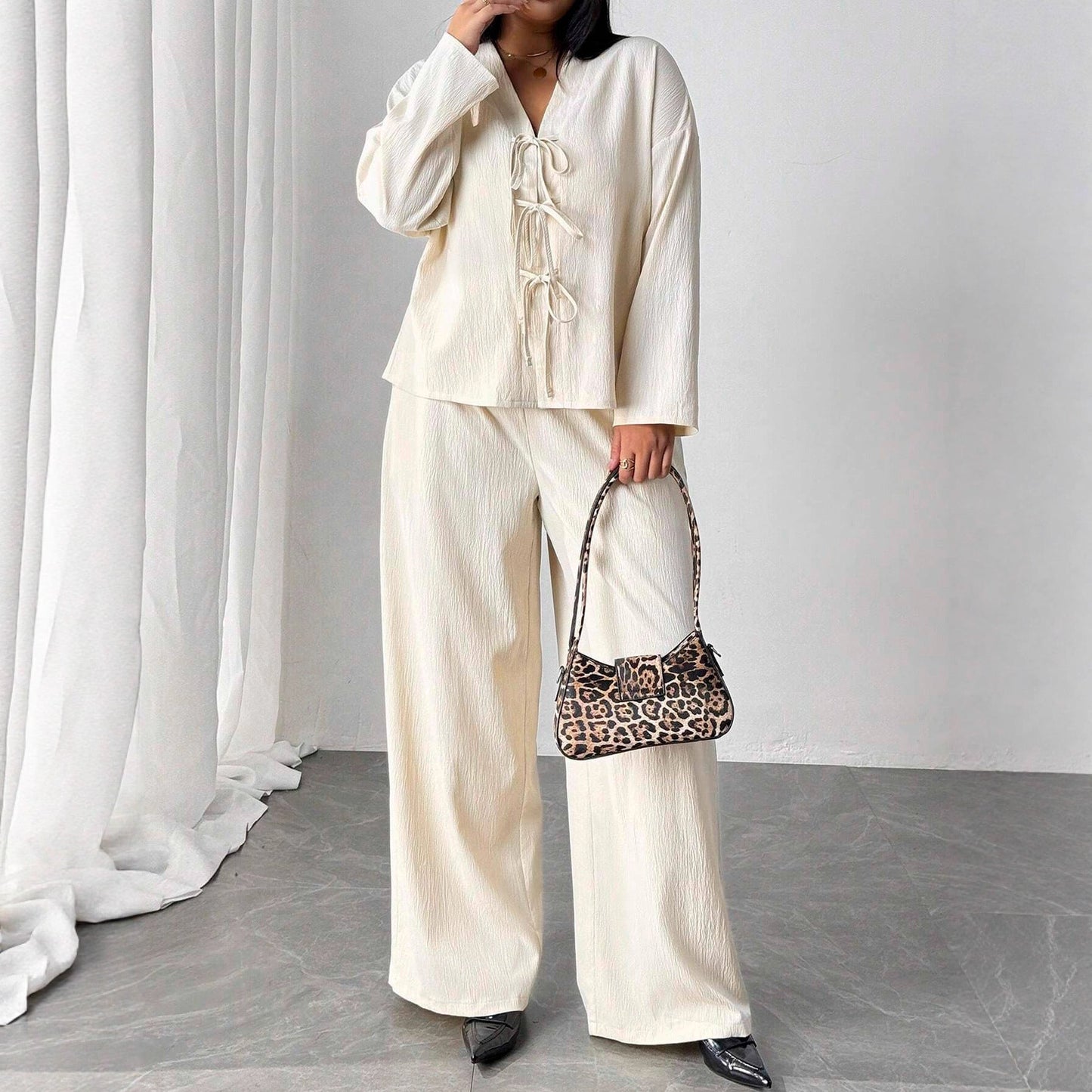 Elegant Apricot Lounge Set Greta  Womenswear