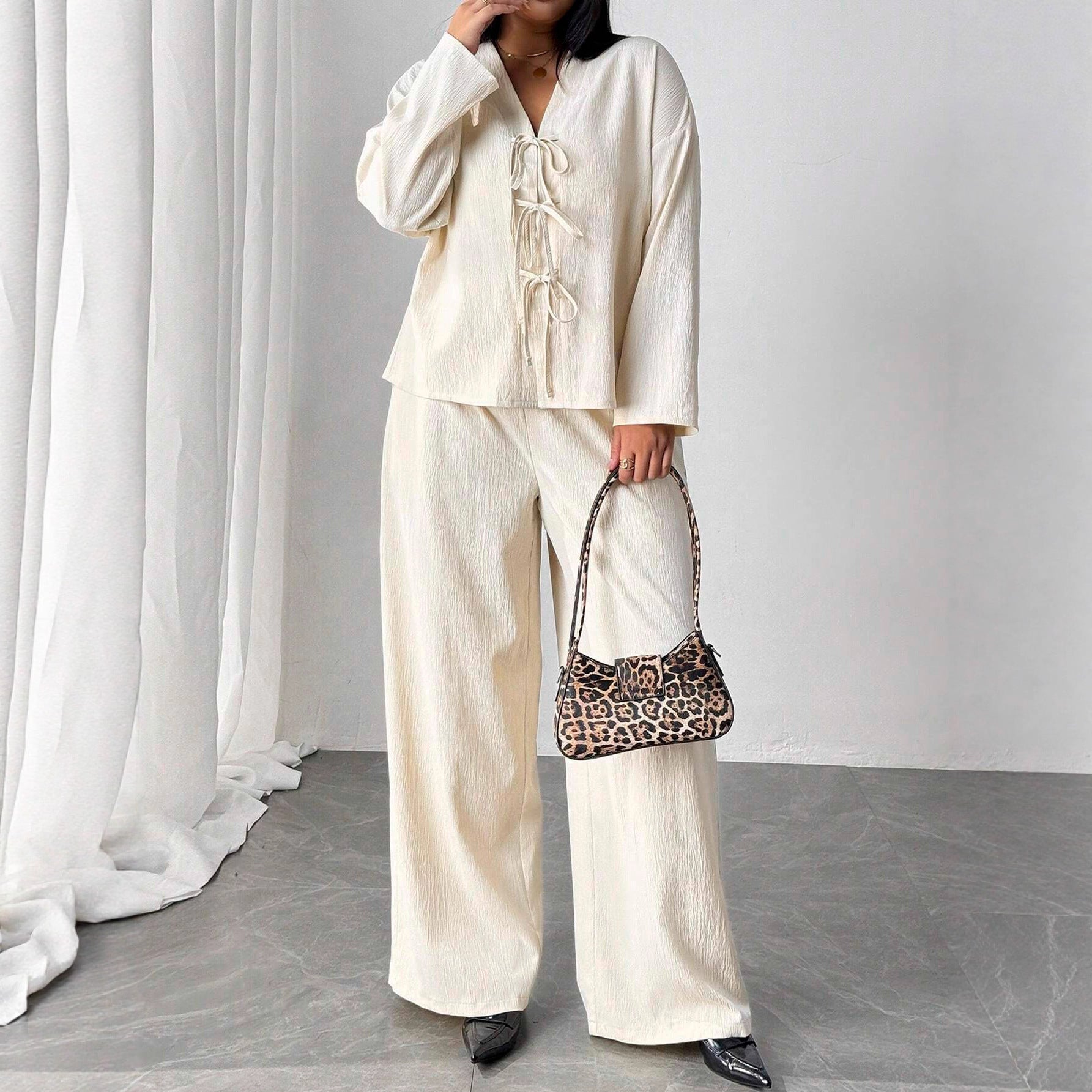 Elegant Apricot Lounge Set Greta  Womenswear
