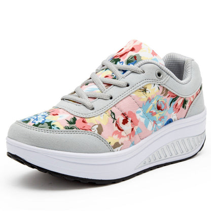 Floral Canvas Greta  Breathable Sneakers