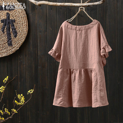 Ruffled Cotton Plus Top Greta  Pinterest-Inspired