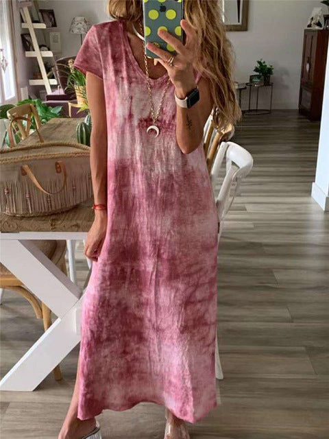 Pinterest-Inspired Greta  V-Neck Split Dress