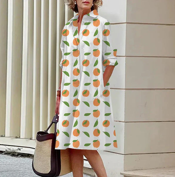 Vibrant Summer Shirt Dress by Greta 