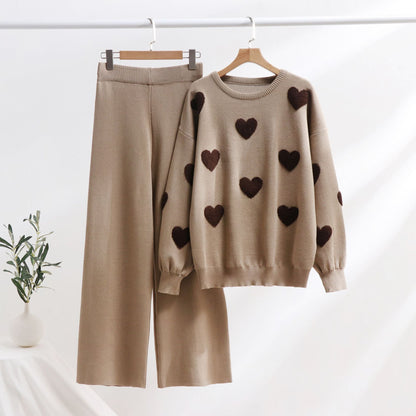Chic Heart Knit Set by Greta 