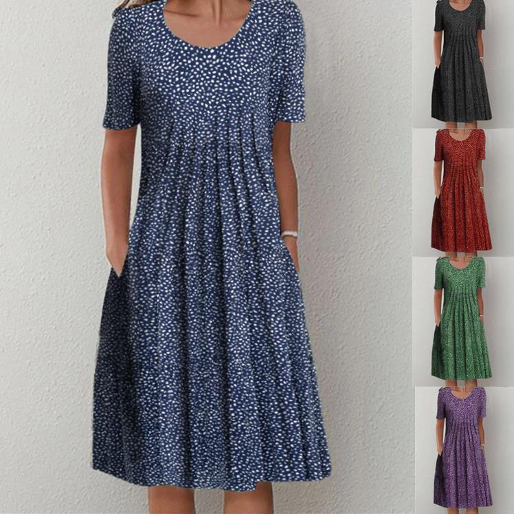 Polka Dot A-Line Dress by Greta 