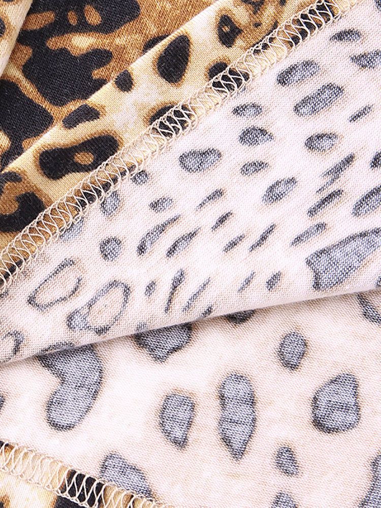 Leopard Print V-Neck Top by Greta 