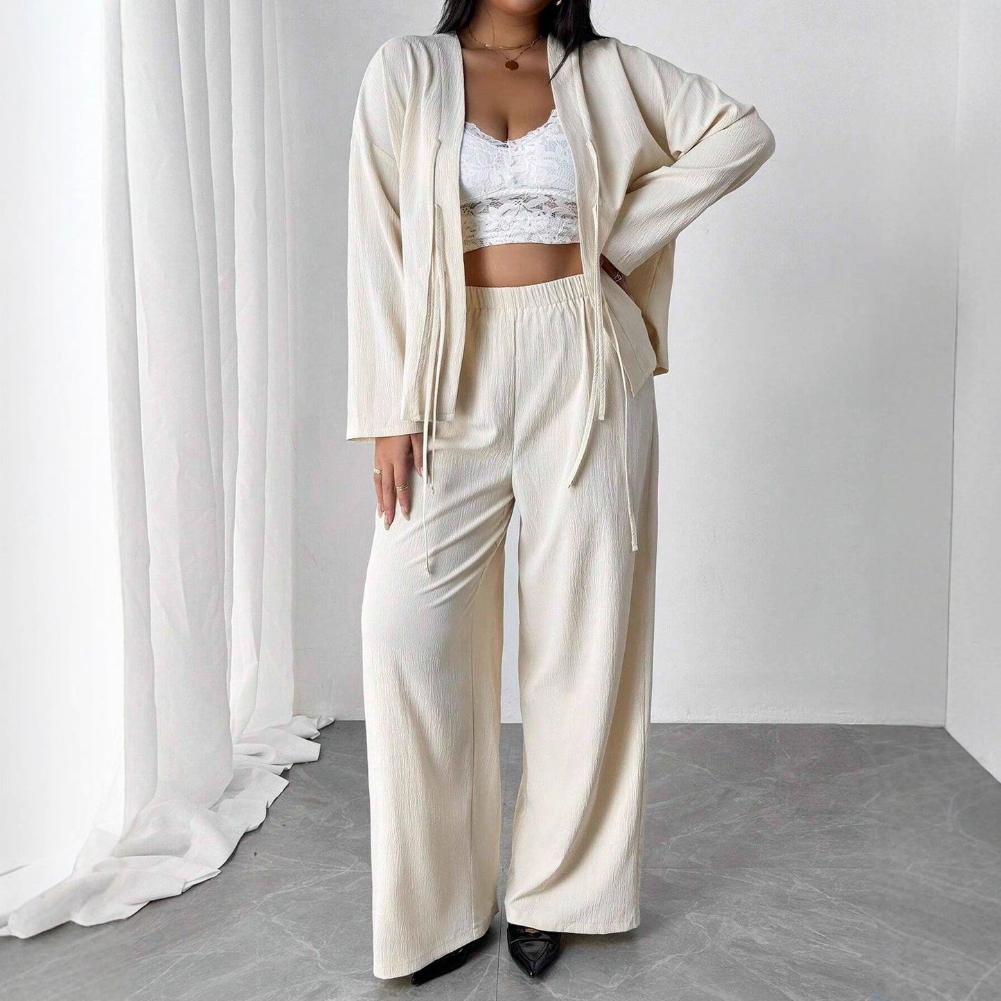 Elegant Apricot Lounge Set Greta  Womenswear