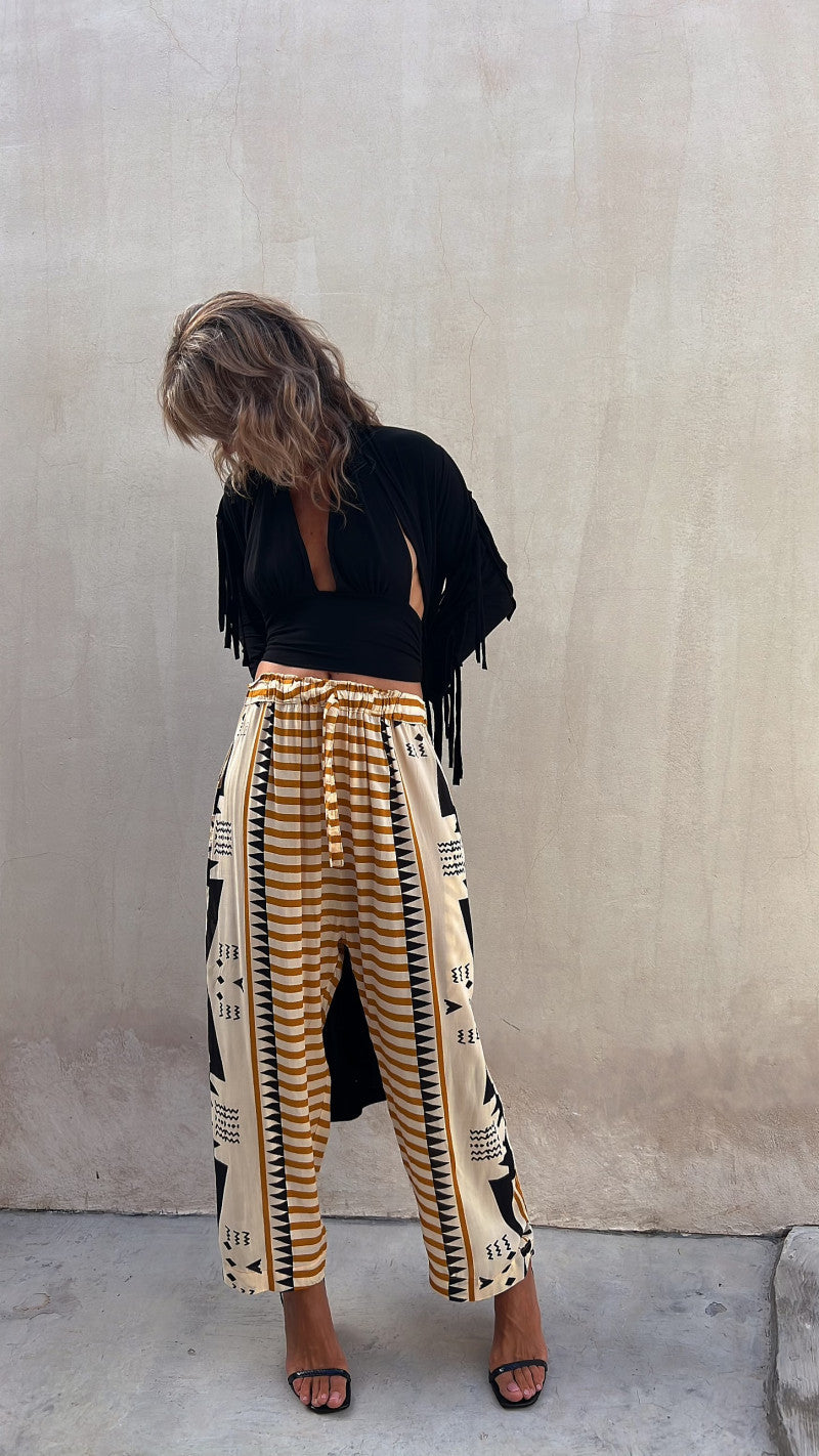Boho Print Greta  Harem Pants