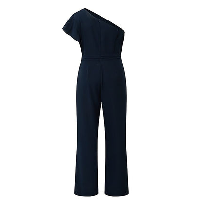 Elegant One-Shoulder Jumpsuit by Greta 