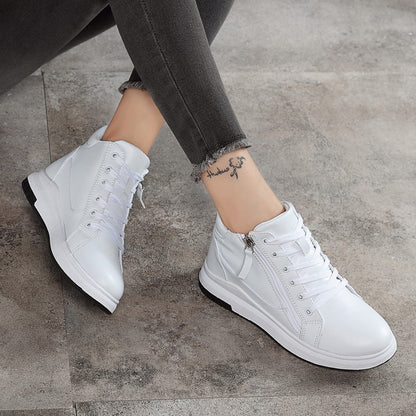 Sleek Leather Sneakers Greta  Board Shoes