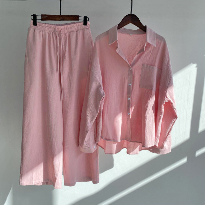 Relaxed Cotton Linen Set by Greta 