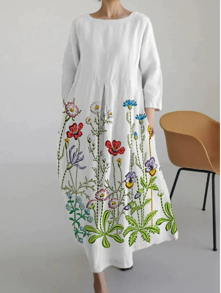 Chic 3D Print Greta  Summer Midi Dress