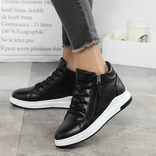 Sleek Leather Sneakers Greta  Board Shoes