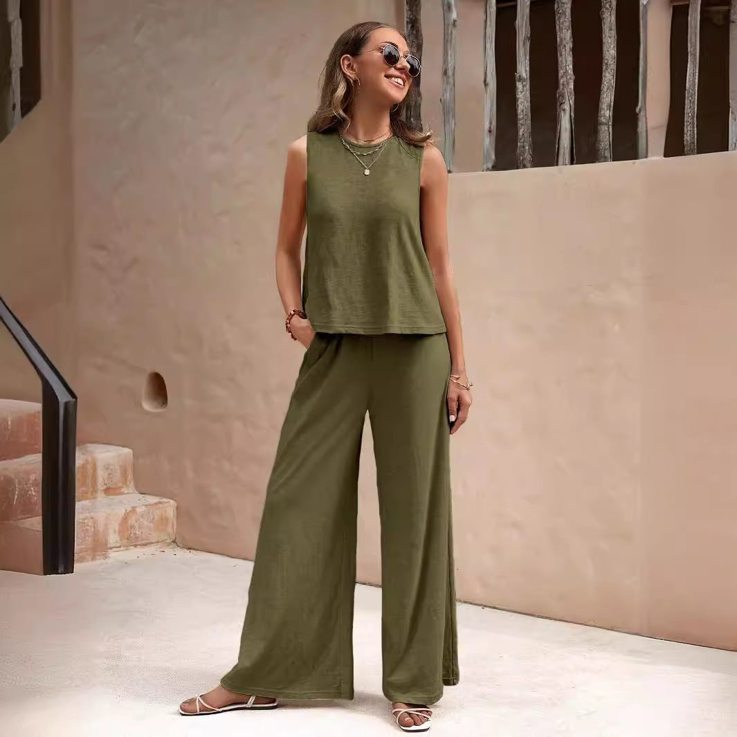 Elegant Loose Cotton Set by Greta 
