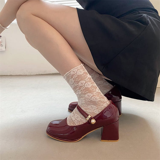 Retro Mary Jane High Heels by Greta 