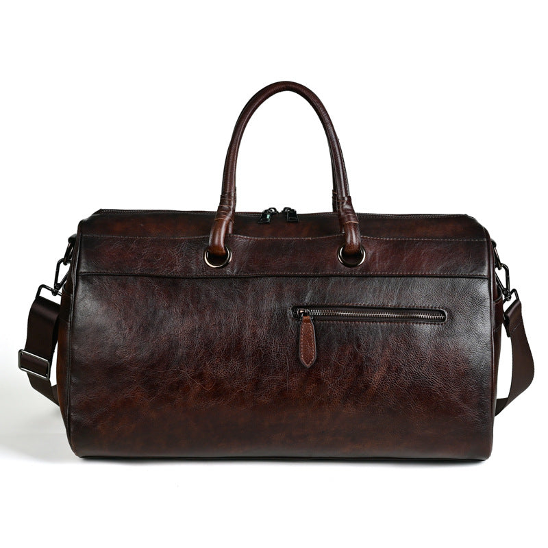 Elegante Reisetasche aus Leder mit Schultergurt – Klassisches Weekender-Design