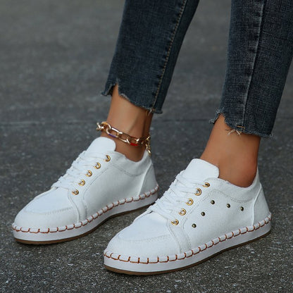 Leopard Print Greta  Canvas Sneakers