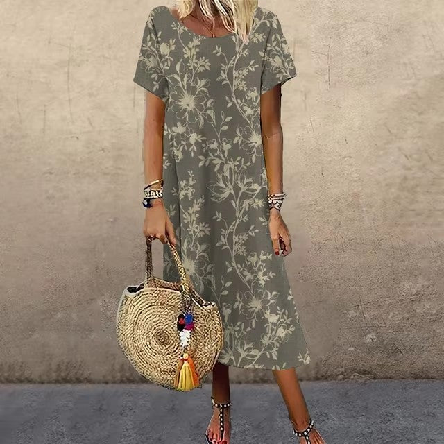 Pinterest-Inspired Greta  Summer A-Line Dress
