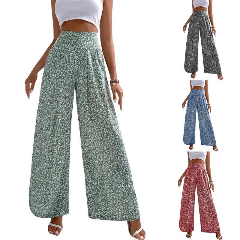 Floral Wide Leg Greta  Casual Pants