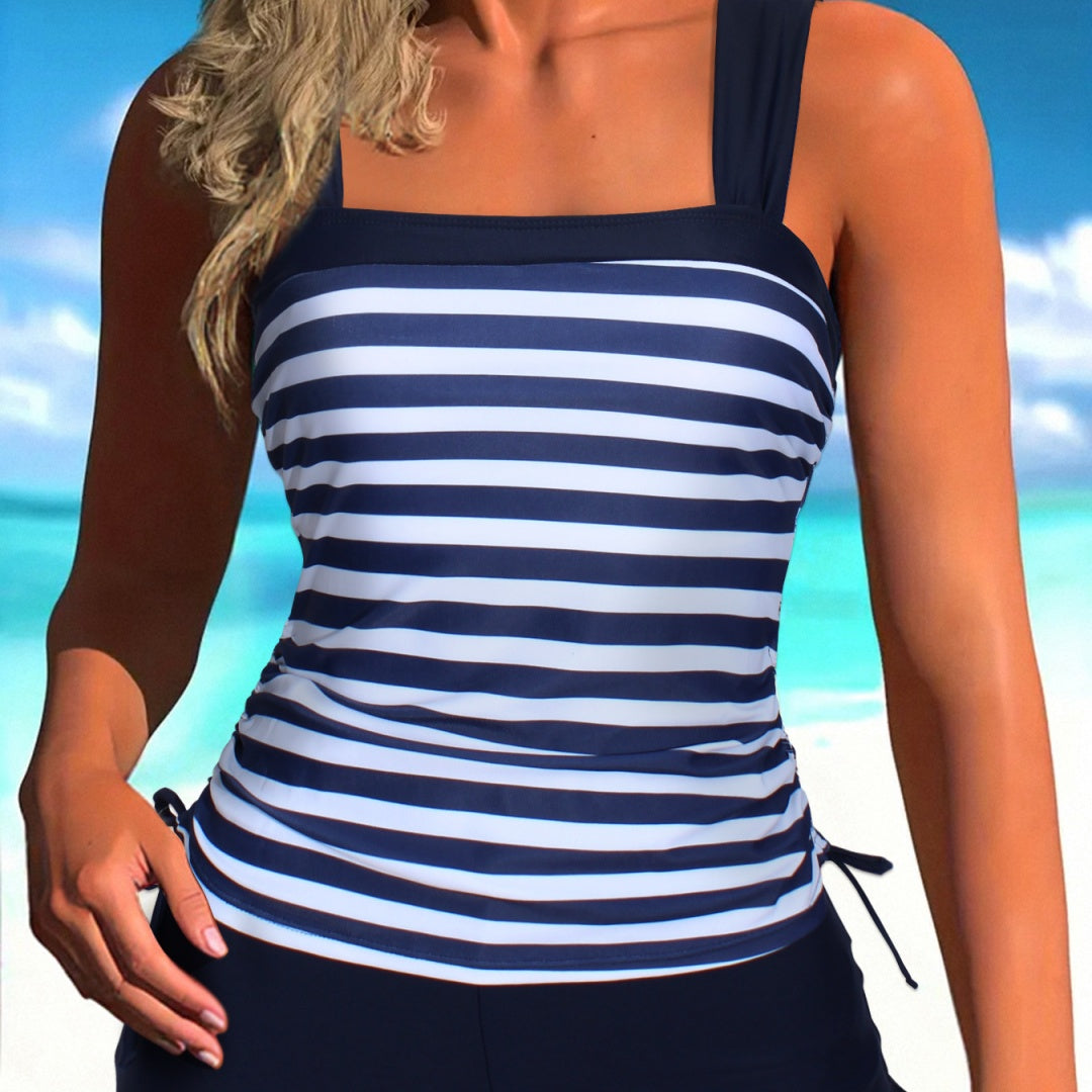 Striped Plus Size Bikini Boxers by Greta 