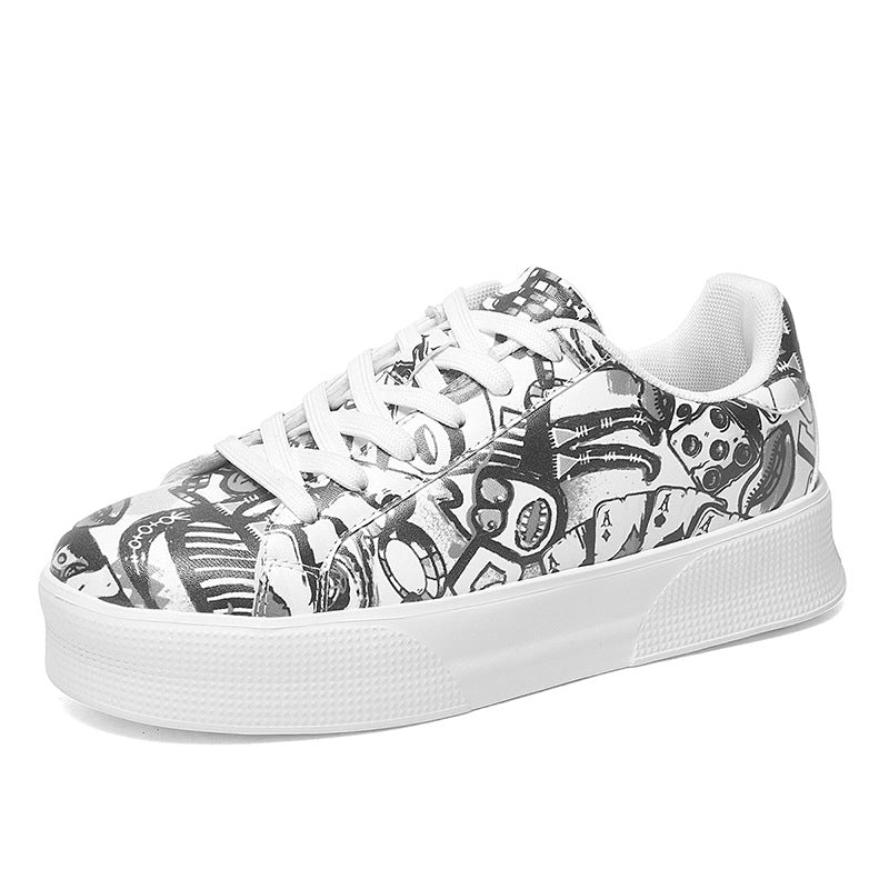 Graffiti Print Greta  Low-Top Sneakers