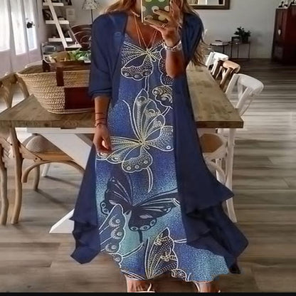 Floral Swing Greta  Summer Suspender Dress