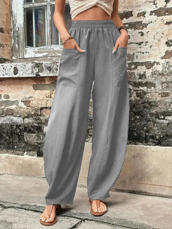 Relaxed Fit Greta  Harem Pants with Pockets