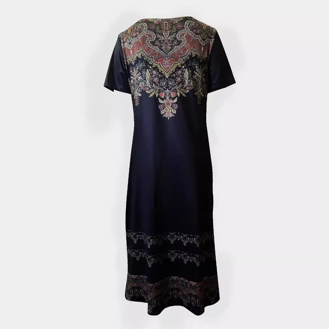 Elegant Slit Maxi Dress by Greta 