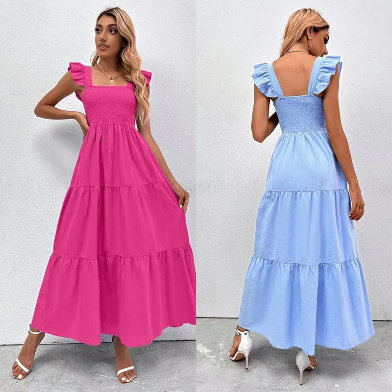 Chic Ruffle Maxi Dress by Greta 