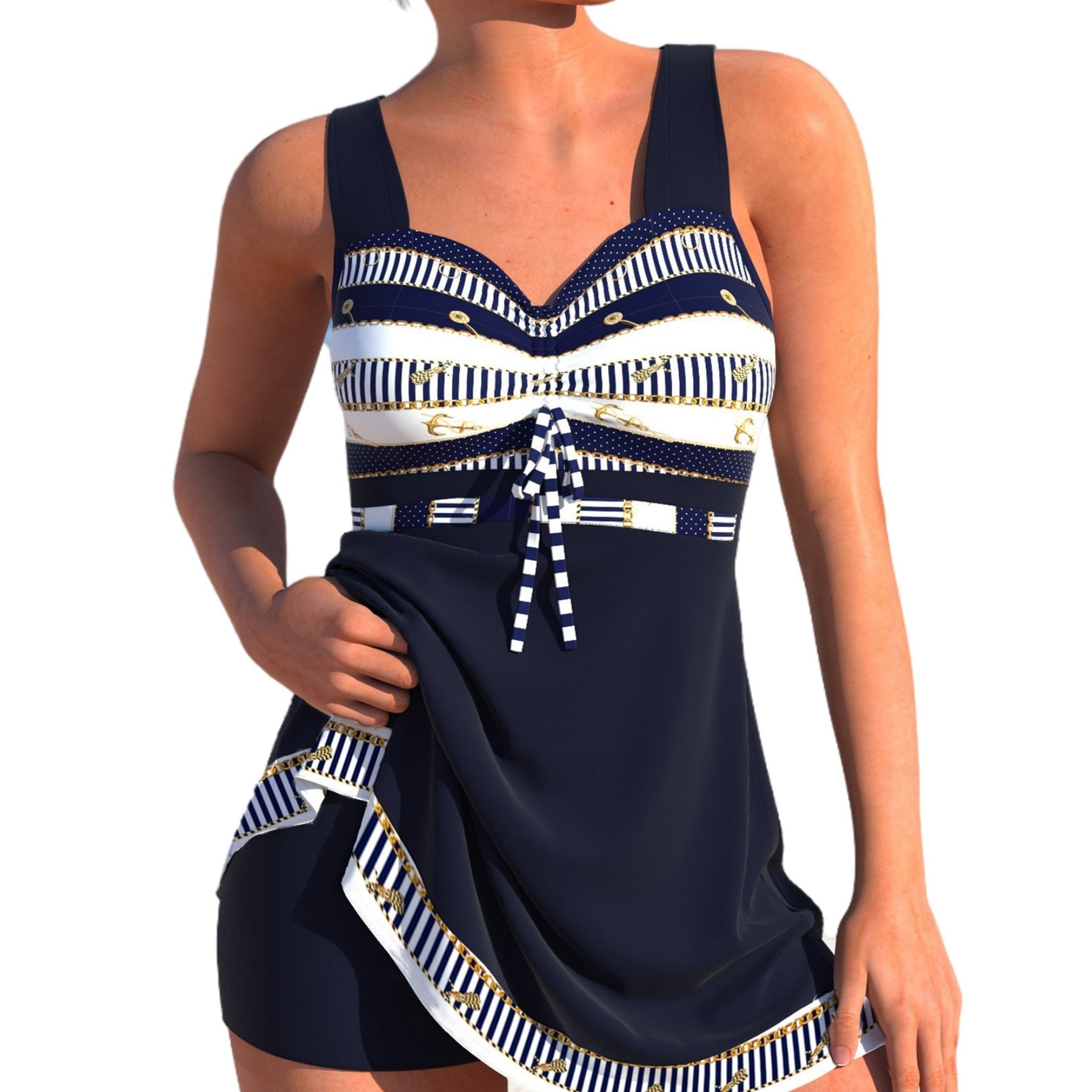Chic Plus Size Split Skirt Bikini by Greta 