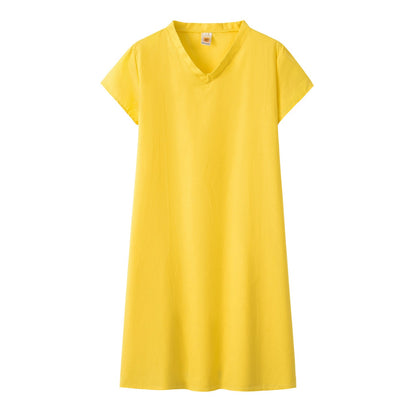 Vibrant V-Neck Everyday Dress by Greta 