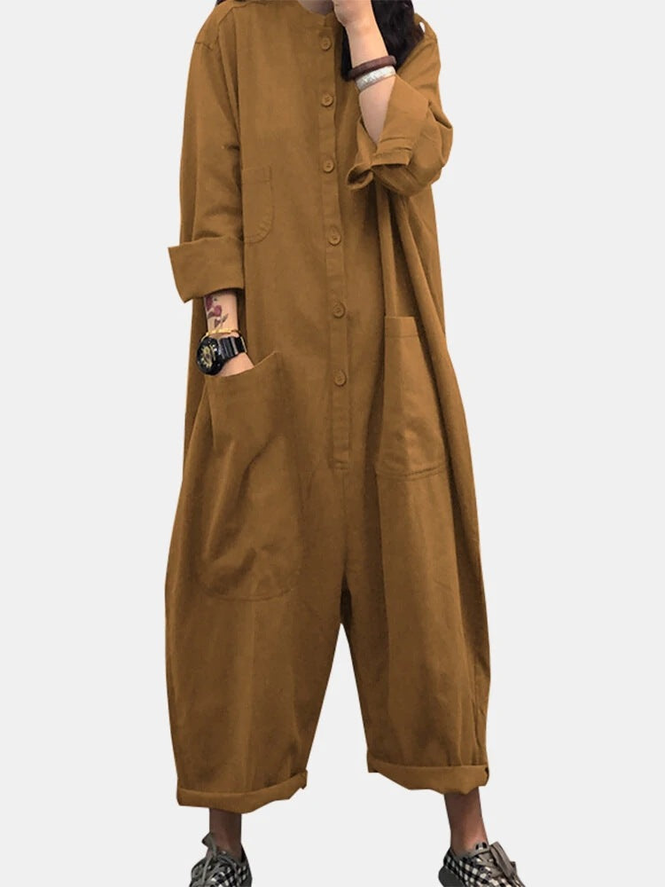 Relaxed Multi Pocket Jumpsuit by Greta 