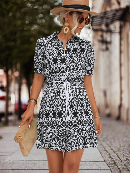 Chic Print A-Line Dress Greta 